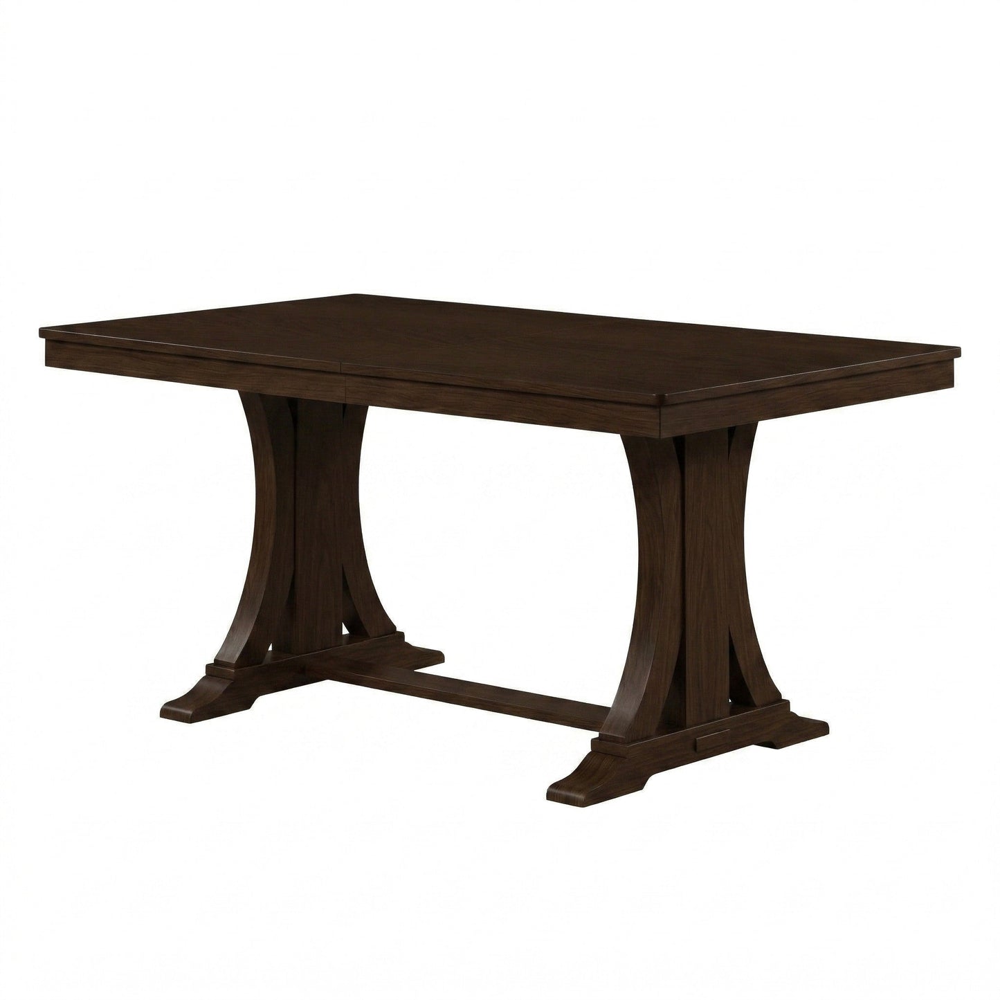 Ashley Decor| Home Design Talon Rectangular Dining Table with Trestle Base, Solid Wood Construction, Traditional Style
