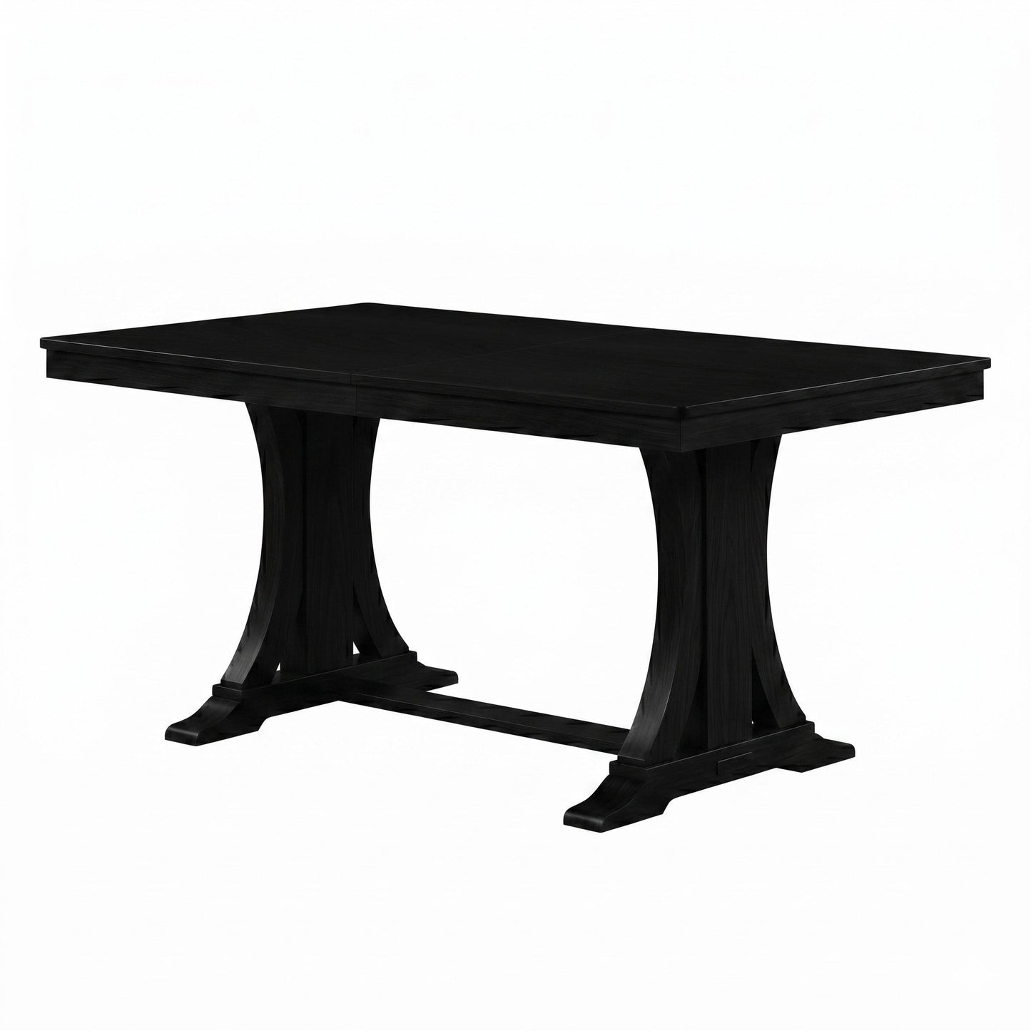 Ashley Decor| Home Design Talon Rectangular Dining Table with Trestle Base, Solid Wood Construction, Traditional Style