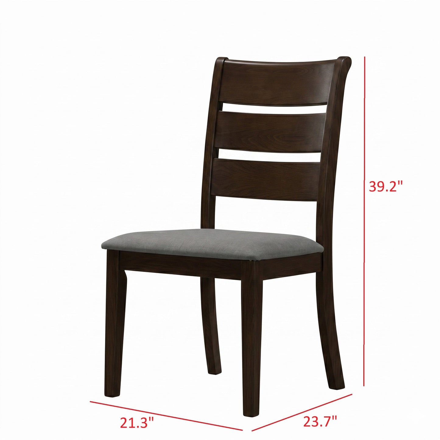 Ashley Decor| Home Design Talon Dining Chair (Set of 6), Ladder-back design, Padded seat, Comfortable seating, Sturdy frame, Traditional style, Durable construction