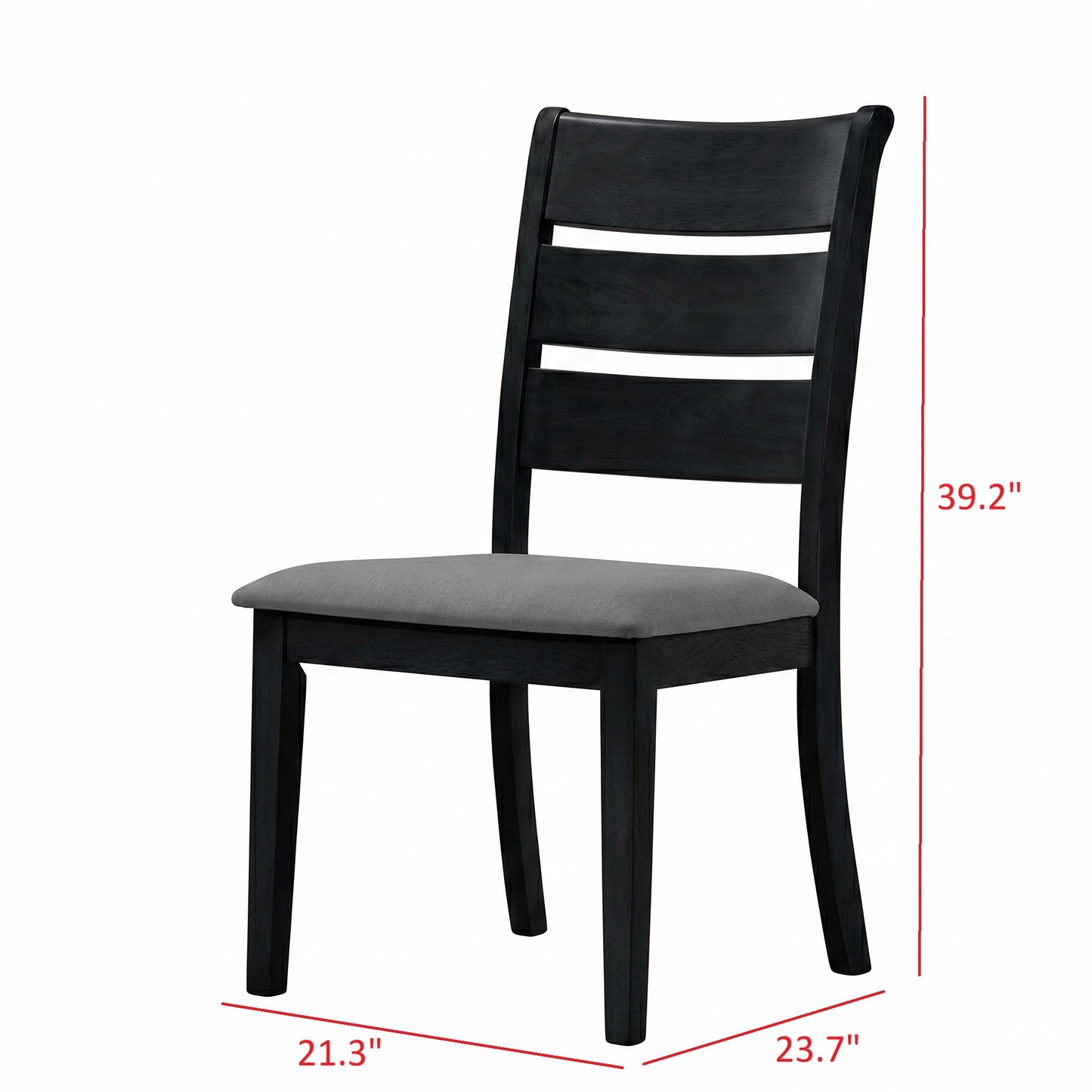 Ashley Decor| Home Design Talon Dining Chair (Set of 6), Ladder-back design, Padded seat, Comfortable seating, Sturdy frame, Traditional style, Durable construction