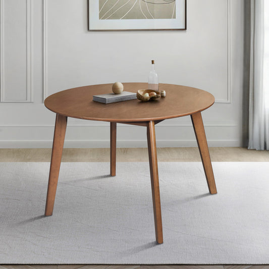 Ashley Decor| Gaffney Dining Table, Brown, Round top with middle division, Natural woodgrain, Sturdy legs, Modern style, Space-saving, Durable, Elegant design