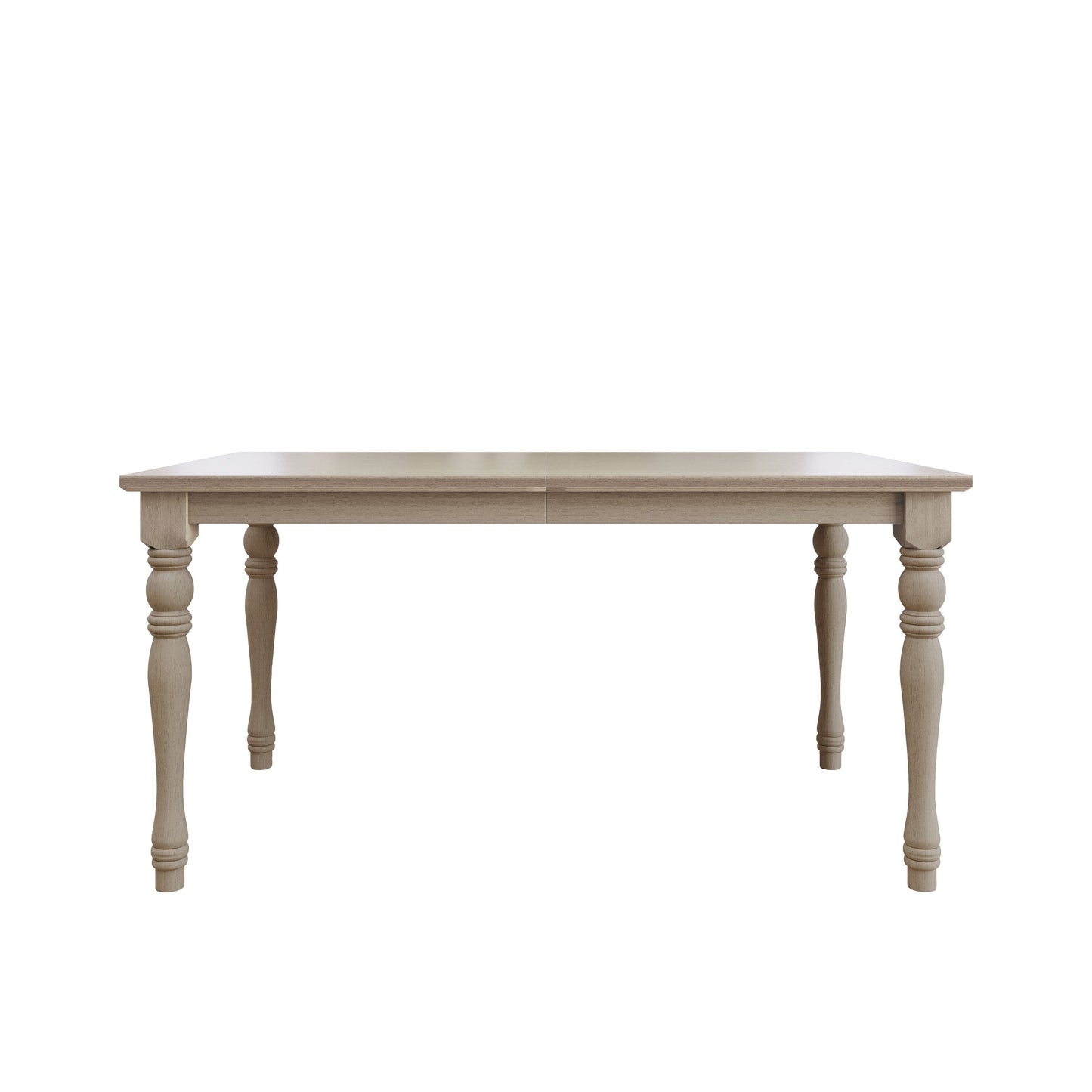 Ashley Decor| Mayfield Dining Table, Antique Gray, Rectangular top, Middle-divided design, Turned legs, Durable wood construction, Rustic-traditional style, Elegant and sturdy