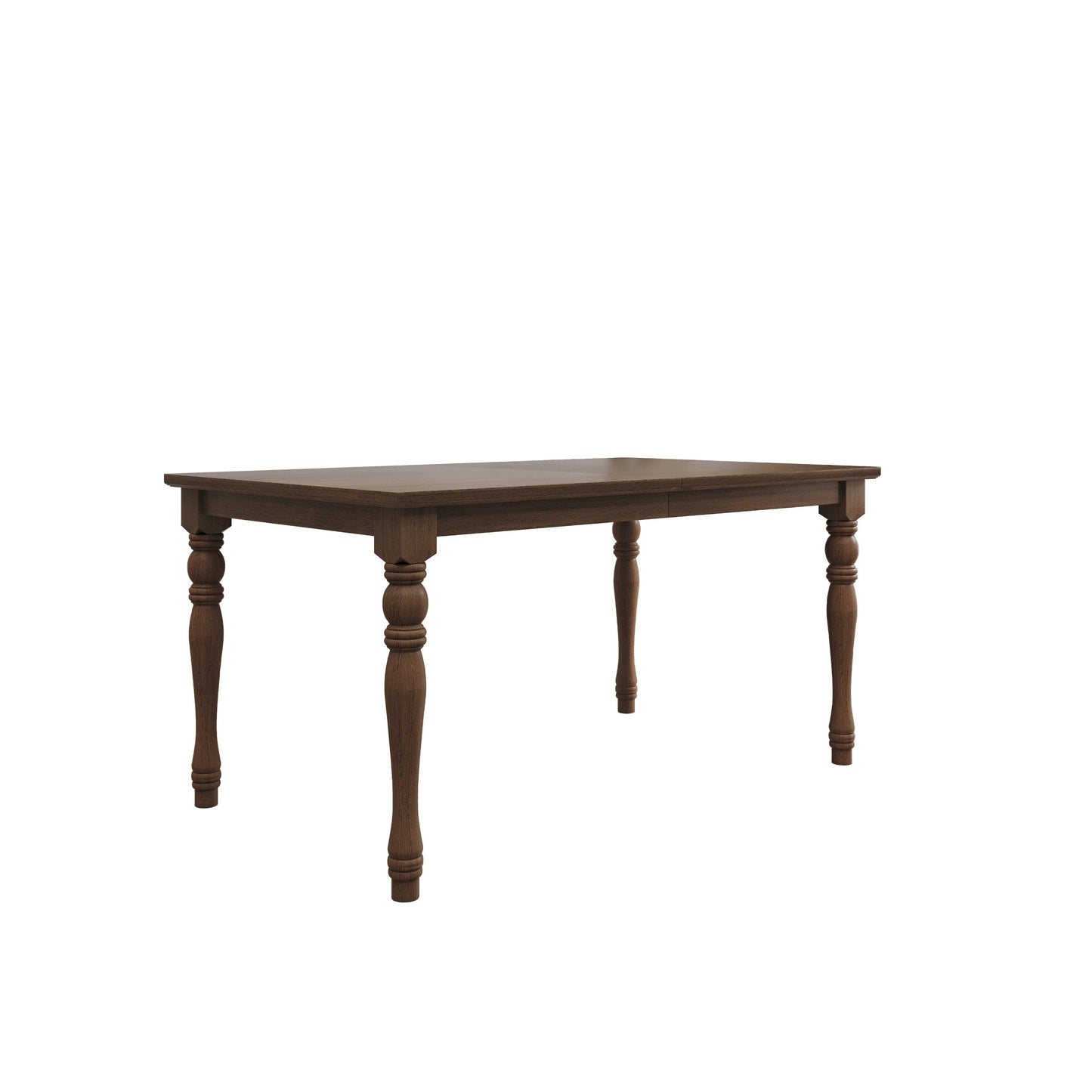 Ashley Decor| Mayfield Dining Table, Antique Gray, Rectangular top, Middle-divided design, Turned legs, Durable wood construction, Rustic-traditional style, Elegant and sturdy