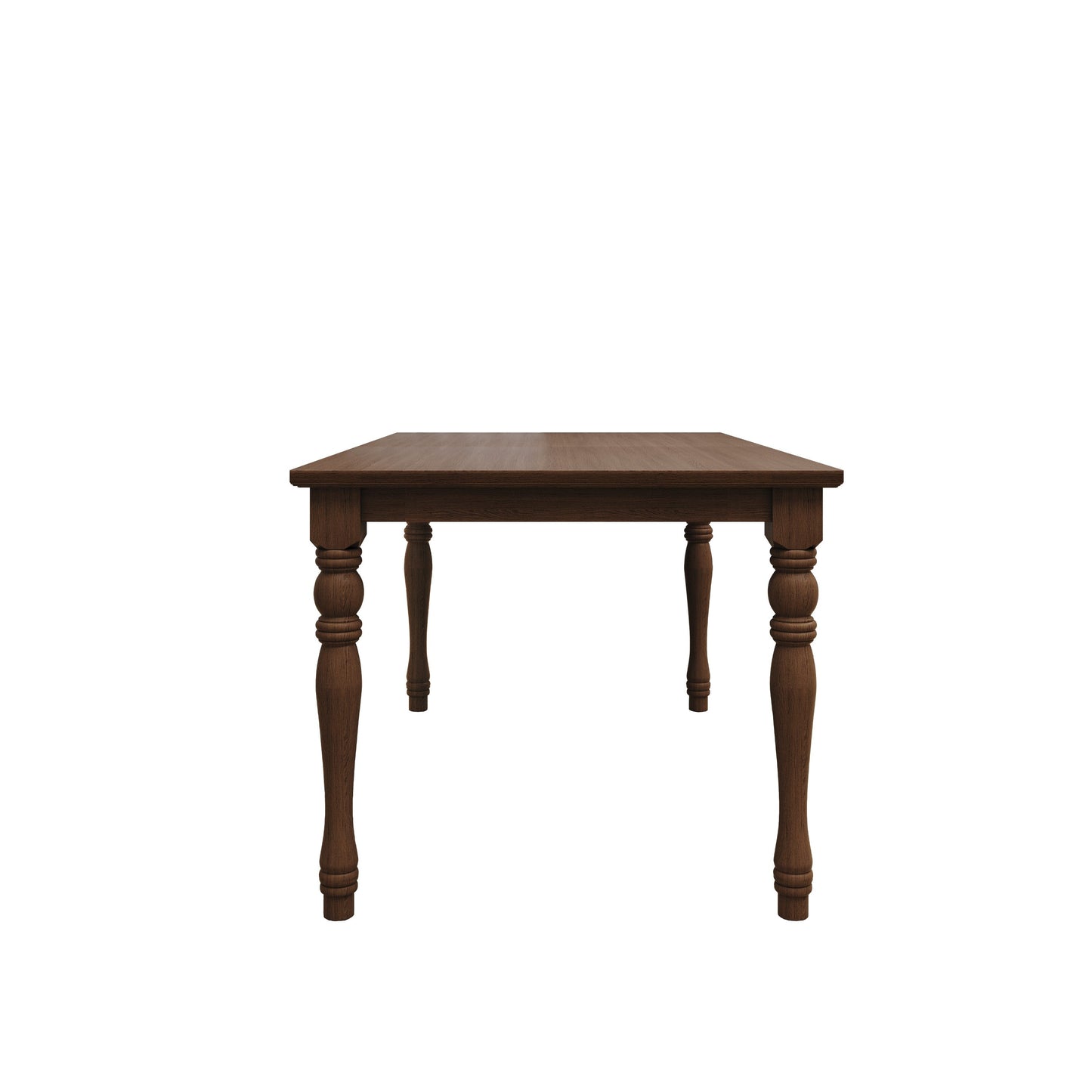 Ashley Decor| Mayfield Dining Table, Antique Gray, Rectangular top, Middle-divided design, Turned legs, Durable wood construction, Rustic-traditional style, Elegant and sturdy
