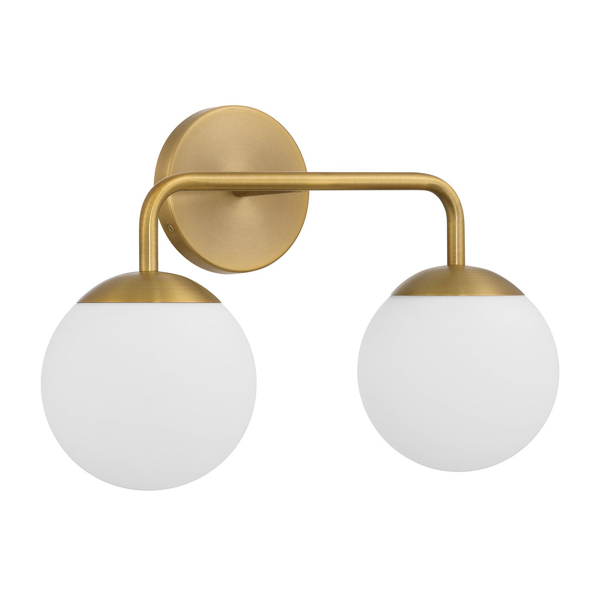Castell 2 Globe Vanity 16", Aged Brass