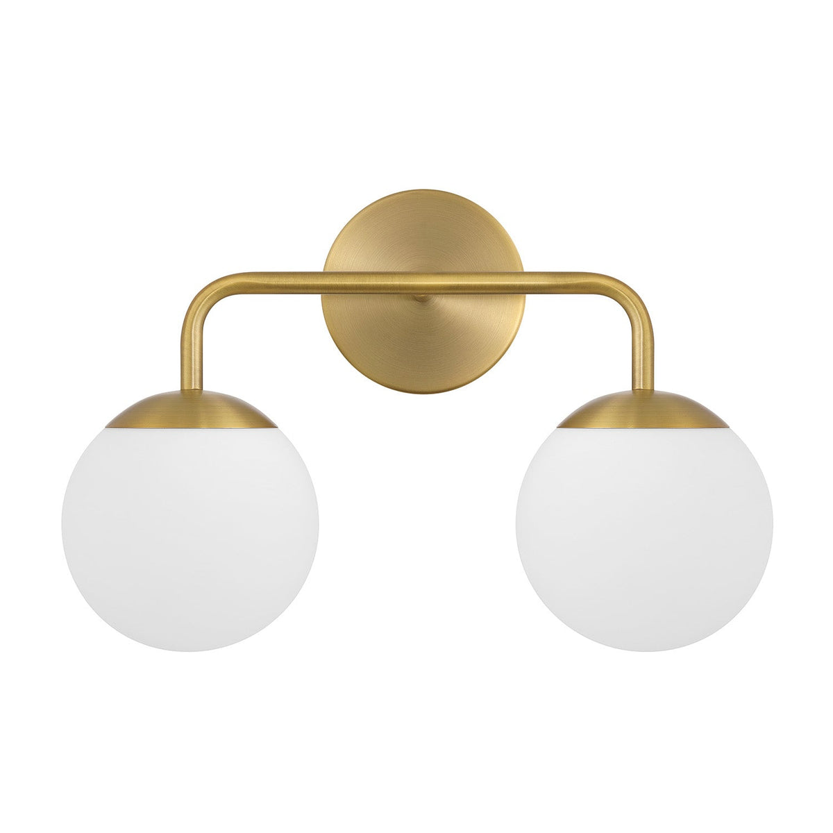 Castell 2 Globe Vanity 16", Aged Brass