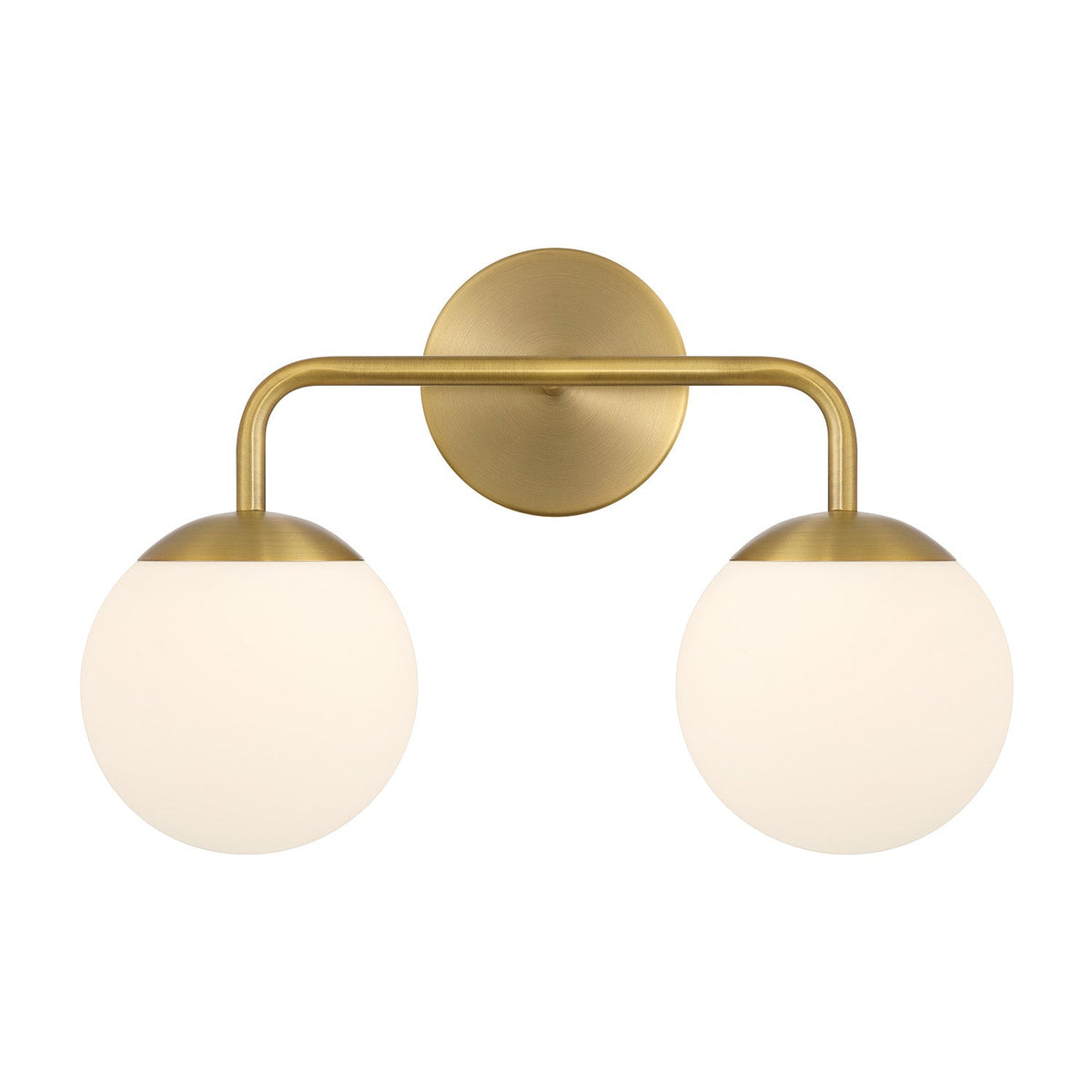Castell 2 Globe Vanity 16", Aged Brass