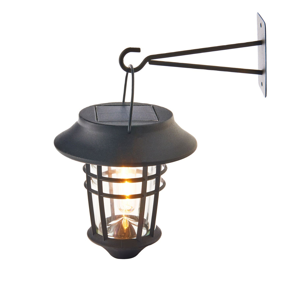 Elloway Solar Lantern Wall Lights, Set of 2