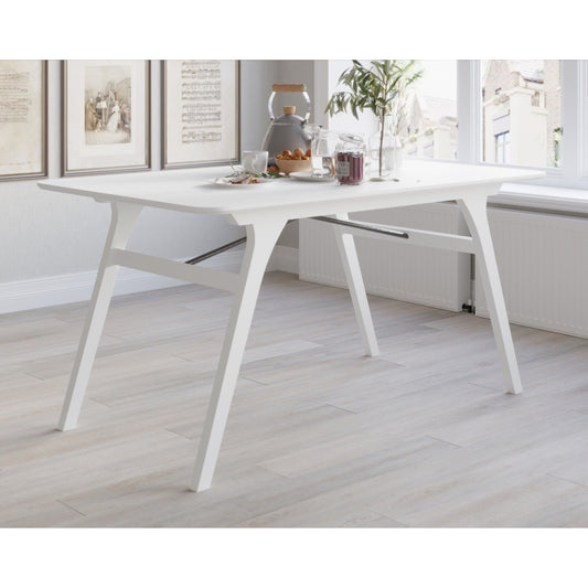 Ashley Decor| Home Design Mitchell Modern Rectangular Dining Table with Clean Lines, Angled Legs, and Cross-Support Construction