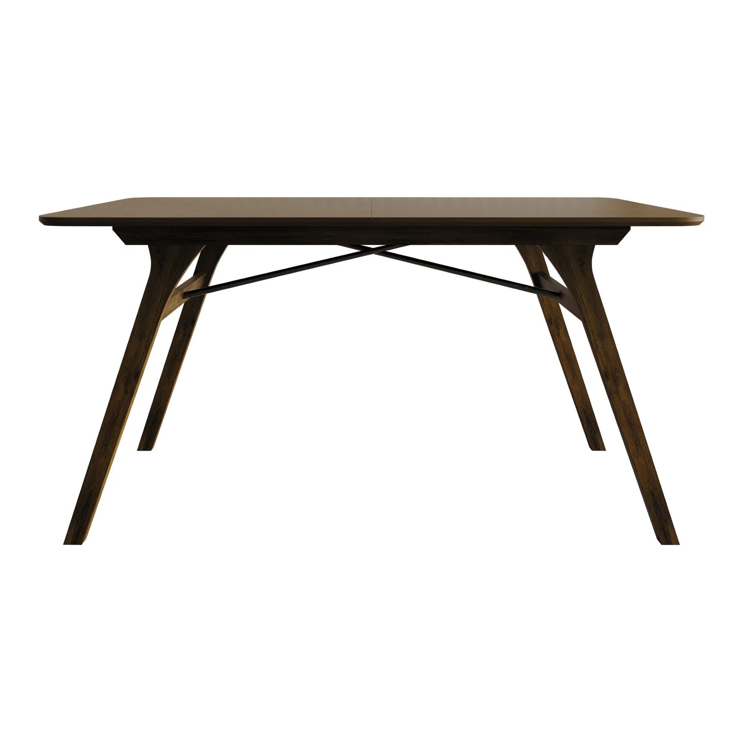 Ashley Decor| Home Design Mitchell Modern Rectangular Dining Table with Clean Lines, Angled Legs, and Cross-Support Construction