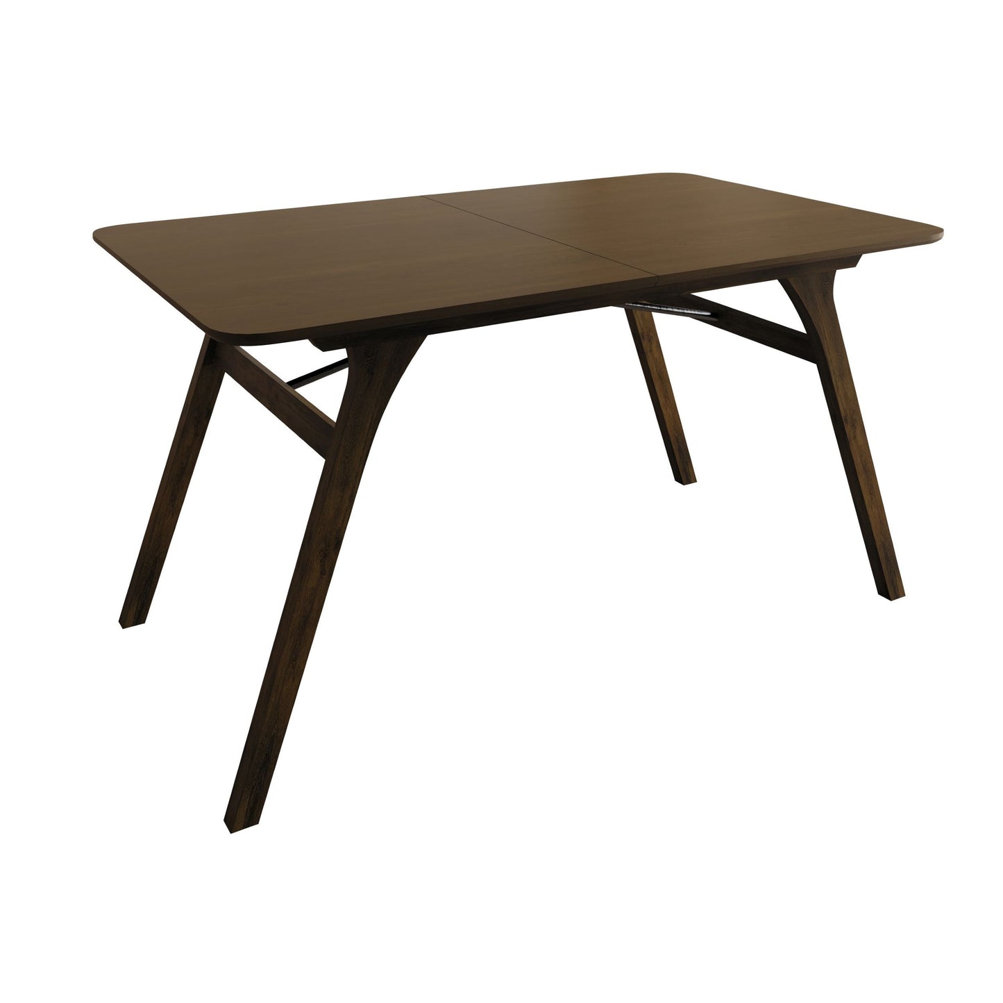 Ashley Decor| Home Design Mitchell Modern Rectangular Dining Table with Clean Lines, Angled Legs, and Cross-Support Construction