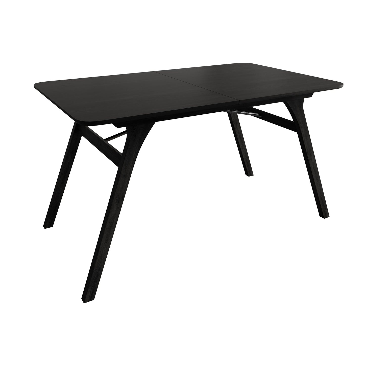 Ashley Decor| Home Design Mitchell Modern Rectangular Dining Table with Clean Lines, Angled Legs, and Cross-Support Construction